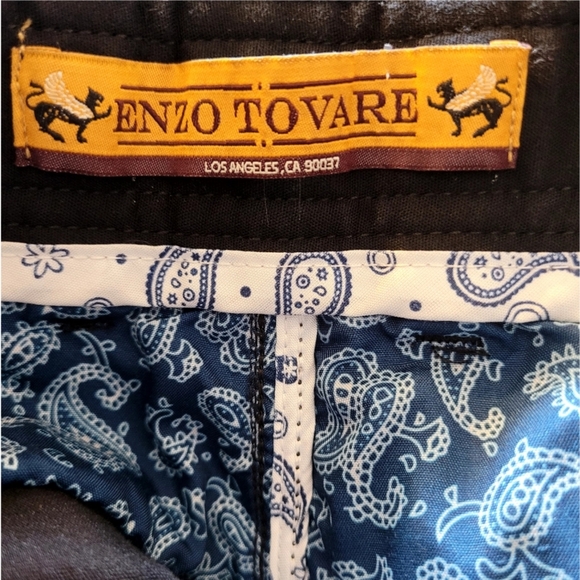 Enzo Tovare Mens Albert- 1 Jeans Pants Black Size 30 Slim Modern Quiet Luxury - Picture 4 of 10